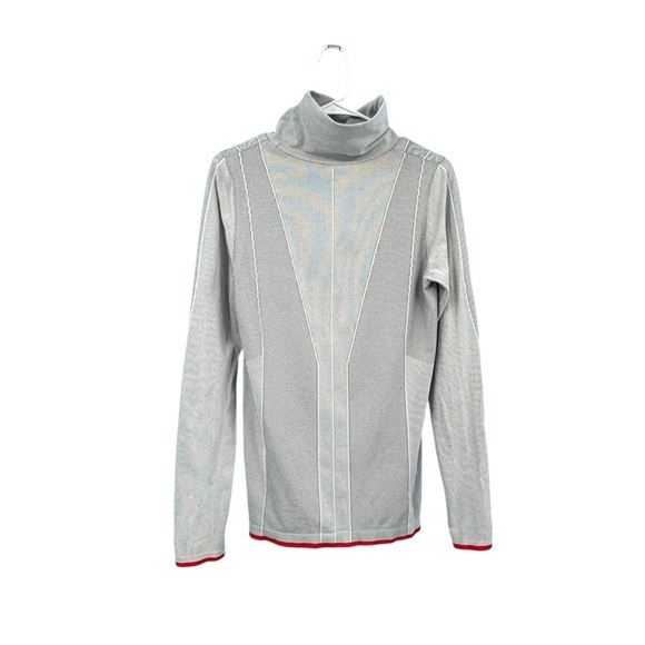 Athleta Light Gray Turtleneck Sweater - Picture 1 of 6
